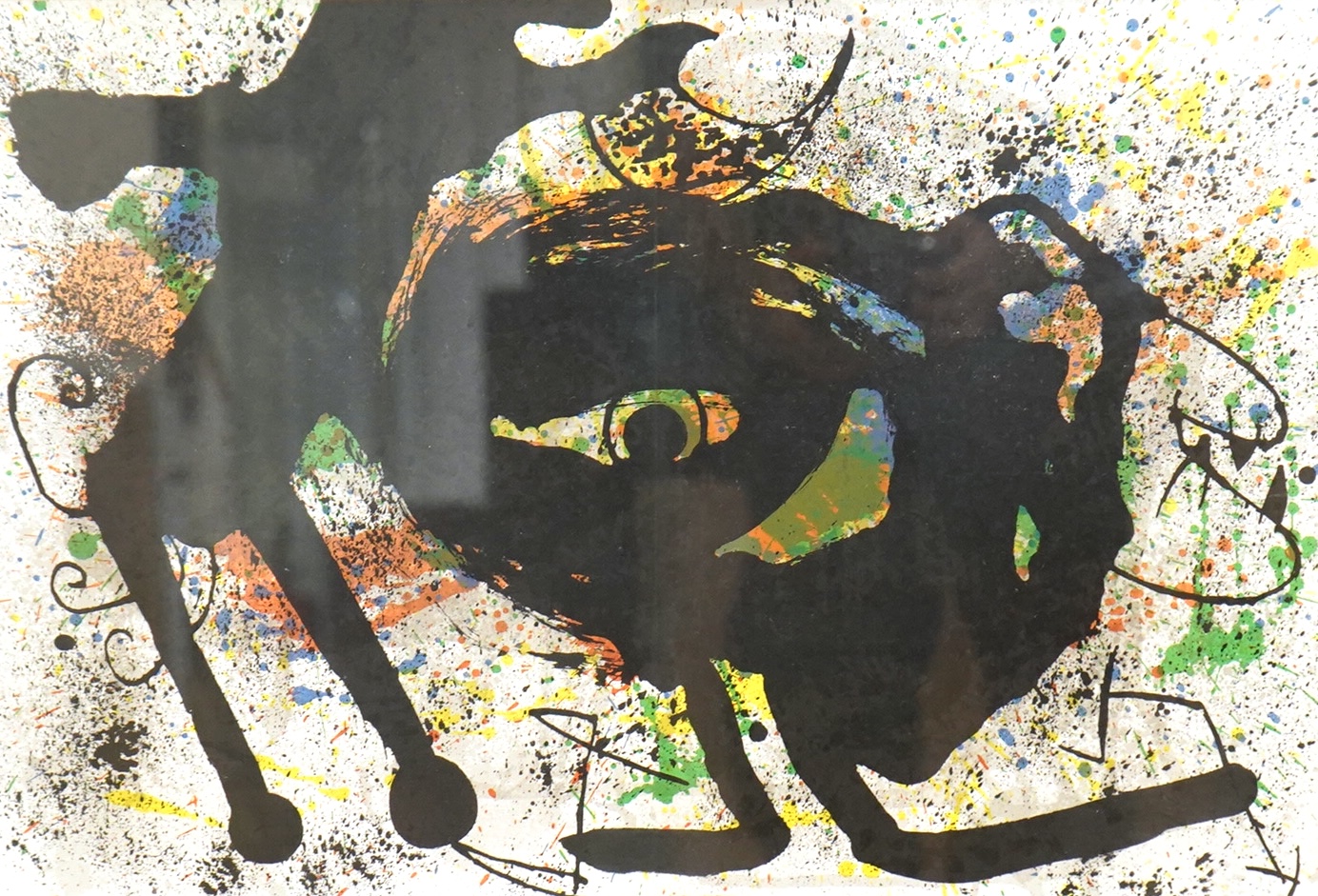 After Joan Miro (Spanish, 1893-1983), ‘Derrière le Miroir’, unsigned, lithograph, 36 x 54cm